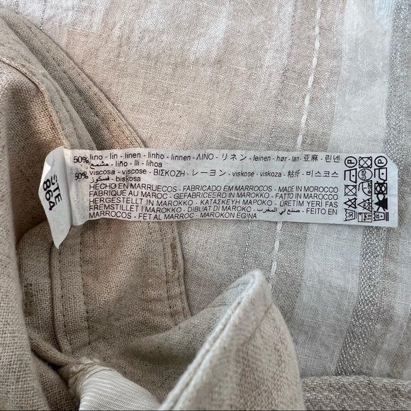 SOLD! ZARA Linen Blend Pants S - Picture 10 of 10
